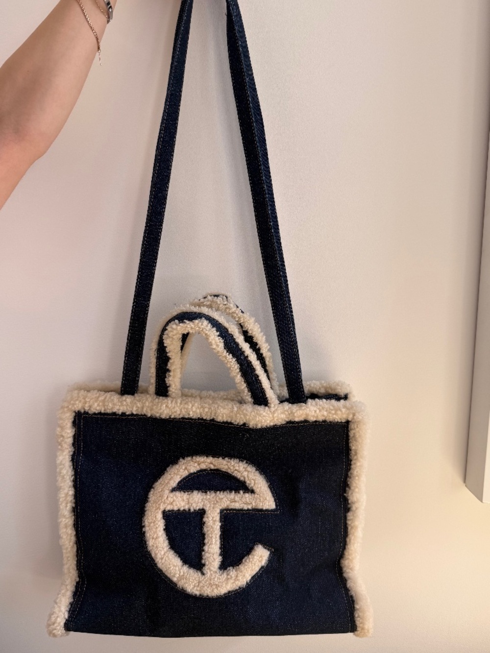 Telfar- UGG denim tote bag